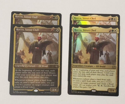 MTG 4X Rocco Street Chef -Foil -March of the Machine: The Aftermath-Pack Fresh