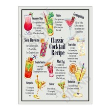 Metal Tin Sign Plaque Cocktail Recipe Home Bar Man Cave Garage Shed Pub 12632