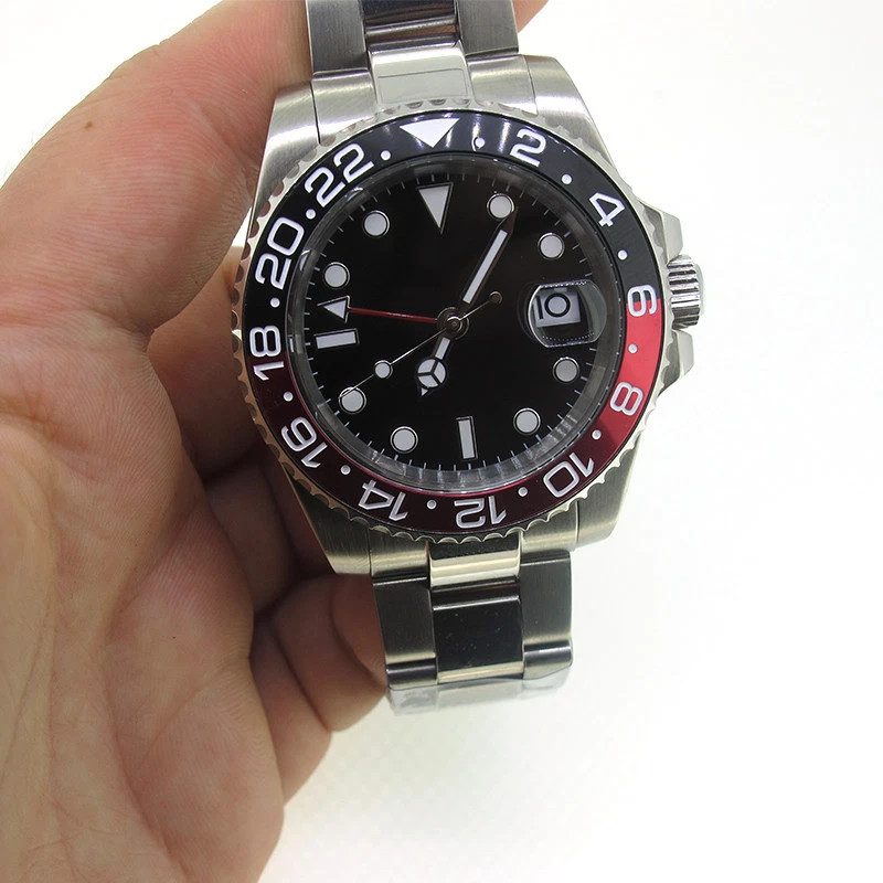 40mm Parnis GMT Automatic Movement Men's Watch Sapphire Crystal Rotating Bezel - Image 3 of 4