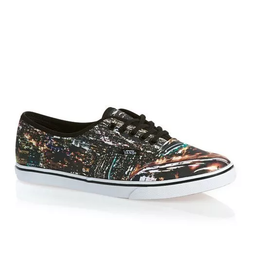 NEW VANS AUTHENTIC LO PRO CITY BLACK TRUE WHITE SHOES WOMENS 5 MENS 3.5 VAULT 1