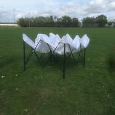 White 18kg Tentol 10x10ft 3x3m HEAVY DUTY  Pop Up Gazebo Waterproof Tent Steel 