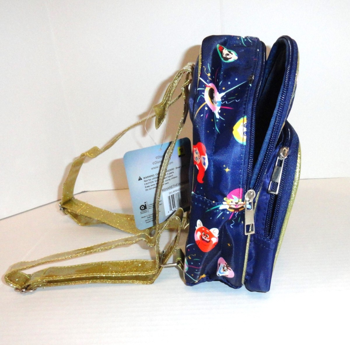 Women\'s Disney 100 Years of Wonder Mini Backpack One Size Navy Gold Steampunk Mickey Navy and Gold Mini Backpack main image 4