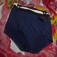 3 NEW PRIMA VALENTINA 871375 NY/BK MICROFIBER GOODBBYE TUMMY BRIEF PANTIES M