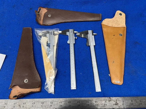 (3)Calipers  NEW Mitutoyo & Vis 6" Vernier                       Q-926