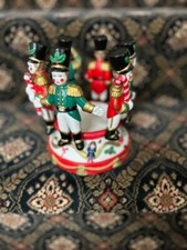 Vintage 1990  s Partylite Discontinued Christmas Toy Soldier Candle Holder NEW 