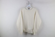 Vintage 70s 80s Izod Lacoste Tennis Womens Medium Spell Out Knit Sweater White