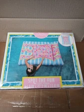 NEW PACHED PARTY SPOT THE FUN INFLATABLE LOUNGER 64 X 47 X 11 FAST/FREE SHIPPING