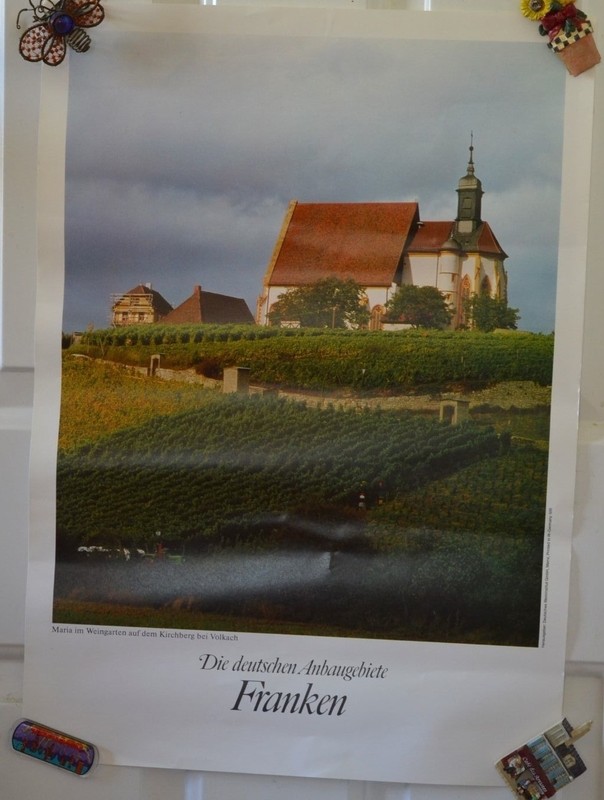 Vintage Wine Poster Die Deutschen Ambaugebiete Franken #18 Advertising 