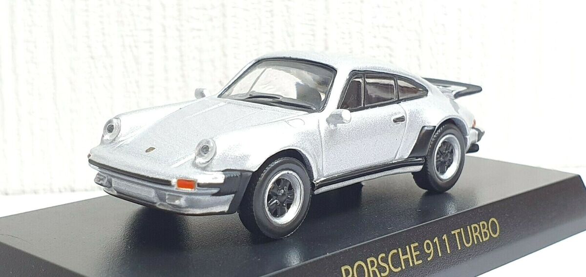1/64 Kyosho PORSCHE 911 TURBO 930 SILVER diecast car model 1/64 Kyosho PORSCHE 911 TURBO 930 SILVER diecast car model