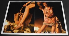 2009 Print Ad Sexy Heels Fashion Long Legs Lady Blonde Nine West Dress Beauty AT