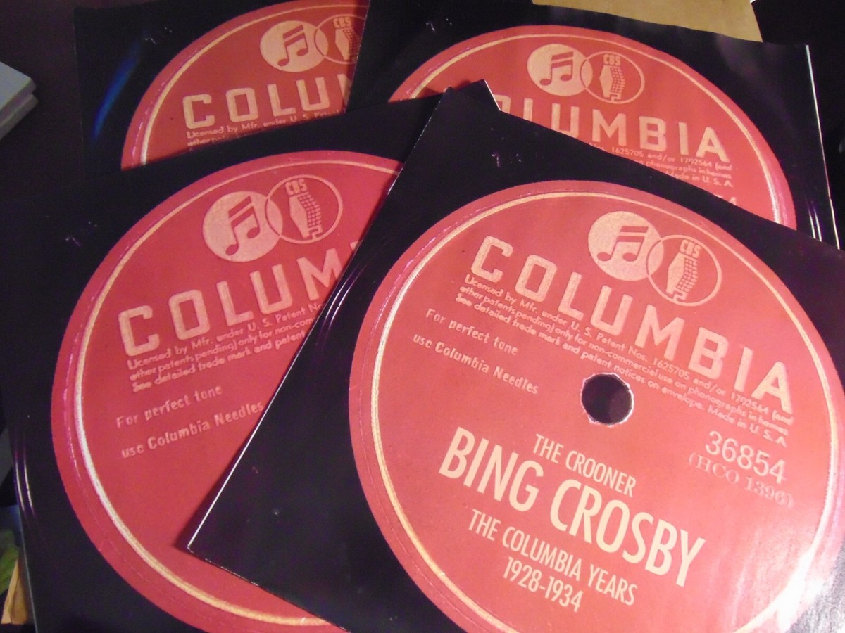 33RPM Columbia 4 Record Set - Bing Crosby Crooner: Columbia Years