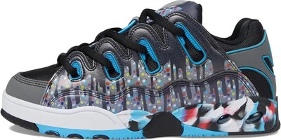 Osiris D3 OG Black Grey Drips Mens Skate Trainers Shoes