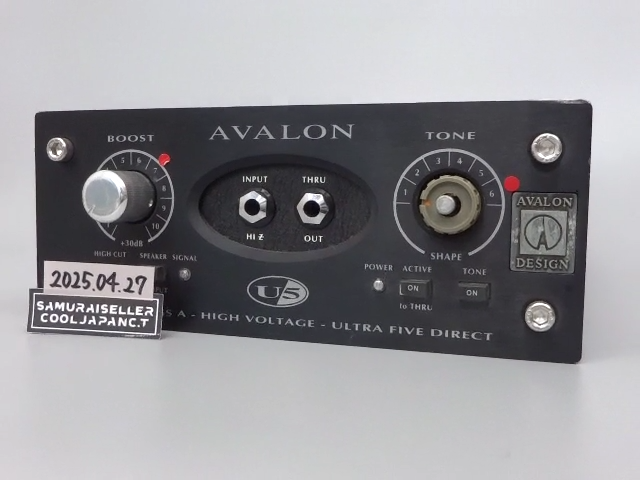 AVALON DESIGN U5 Pure Class A Instrument DI-Pre Amplifier