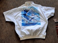 Vintage Members Only Lady Kona Killer Sailing GAUCHO Shirt. 2X.