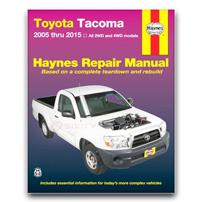 Haynes Repair Manual for 2005-2009 Toyota Tacoma - Shop Service Garage Book fg | eBay