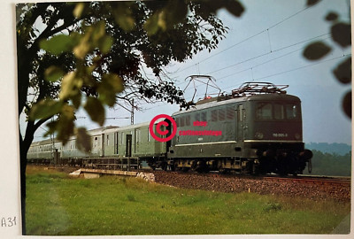 E Lok DB E 110 005-6 Schnellzug bei Staffelstein Alte Postkarte Ansichtskarte