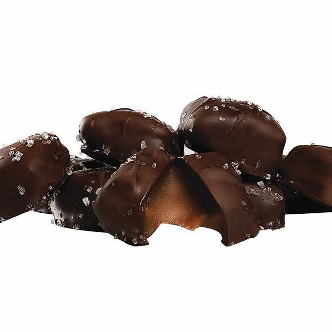 Sanders Dark Chocolate Sea Salt Caramels Fine Chocolates 36 oz - Picture 2 of 6