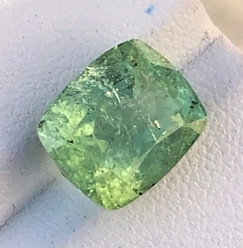 7.30 Carats Natural Faceted Cut Green Tourmaline Gemstone from Afghanistan