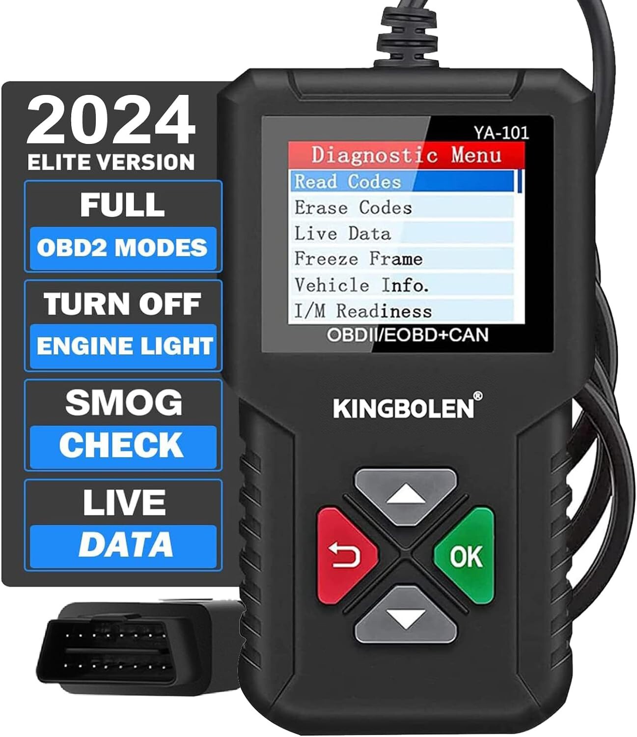 Automotive OBD2 Scanner OBDII Code Reader Check Engine Fault Car Diagnostic Tool-image
