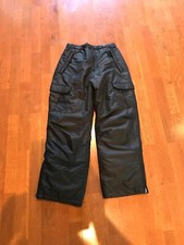 Size 10-12 Kids Unisex Childrens Black Ski Snow Arctic Quest Pants Medium M