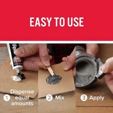 J-B Weld 8276 KwikWeld Quick Setting Steel Reinforced Epoxy - Dark Grey 2 oz