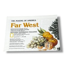 The Making of America Far West 1984 National Geographic Vintage Map EX