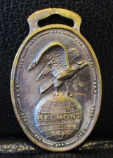 Vintage Belmont Packings Clement Restein Company PA Watch Fob Advertising Eagle