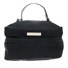 GUCCI Logo Mini Vanity Bag Tela Pelle Nero SHW Italia 09CB070