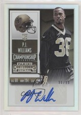 2015 Panini Contenders Rookie Championship Ticket 90/99 PJ Williams Auto a1b