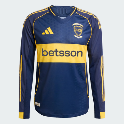 BOCA JUNIORS 25/26 LONG SLEEVE HOME JERSEY AUTHENTIC - ADIDAS