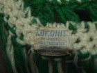 St. Patrick's Day Green/White Unisex  Hand Crochet Scarf Mantel Taiwan 7" x 72" — photo 7