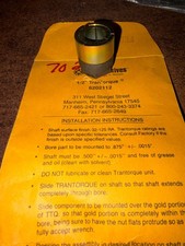 NEW FENNER DRIVES 6202112 1/2" TRANTORQUE KEYLESS BUSHING B316