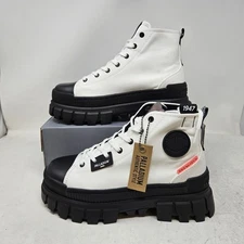 Women’s Palladium Revolt Hi TX Star White Platform Boot / 97242-116-M / Size 6.5