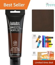 Acrylic Paint 118ml Burnt Umber Satin Finish Fade Resistant Art Craft