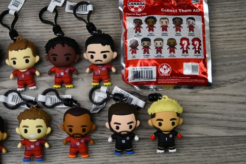 FIFA WORLD CUP 2026 Complete Set of 11 Figural Bag Clip Team Canada - Picture 3 of 7