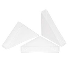 8Pcs Corner Protectors 12x66mm Plastic Triangle Corner Guards Cushion White