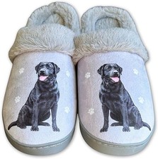 Black Lab Retriever Memory Foam Slippers for Pet Lovers, NWT- S/M-Free Shipping