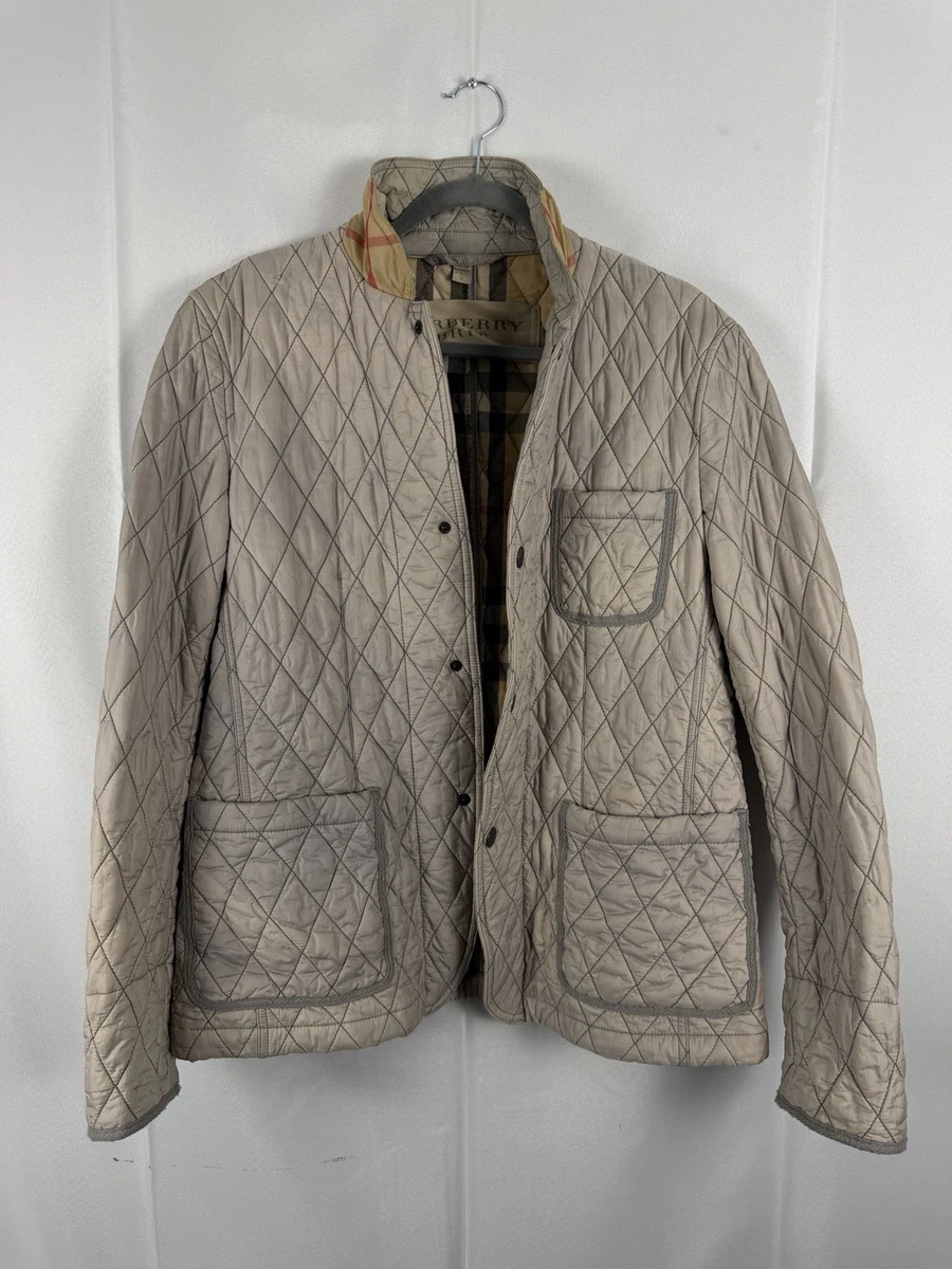 Burberry Brit ベージュジャケット Burberry Brit Beige Quilted Polyester Copford Jacket Size S