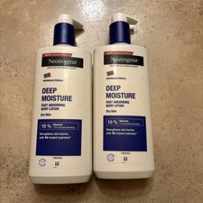 Neutrogena Norwegian Formula Deep Moisture Body Lotion 400ml, 13.5oz Pack of 2
