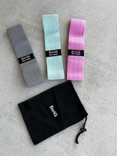 Booty Resistance Bands Hip Trainer Set 3 by EnriQ Glute Carry Bag New Exercise
