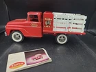 Vintage Tonka Farms Red Stake Truck Pressed Steel Tonka Truck. MG