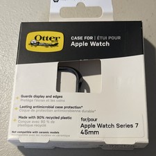 OtterBox Black Case for Apple Watch Series 7 45mm Antimicrobial Recycled