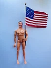 GI Joe Pawtucket 1996 Hasbro 12" Action Figure Vintage Military American Flag