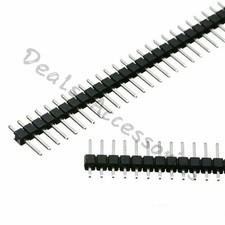 New 40Pin 2.54mm Male PCB Single Row Straight Header Strip Connector 2PCS