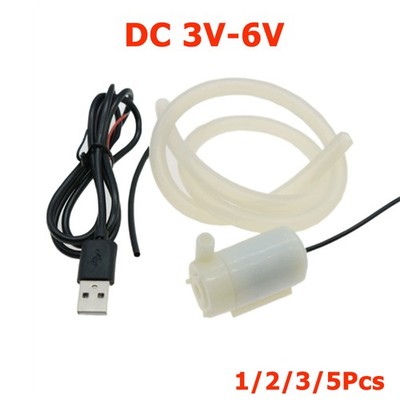 DC 3V-6V Small Mini Water Pump Submersible Pumps for Fish Tank Fountain Aquarium