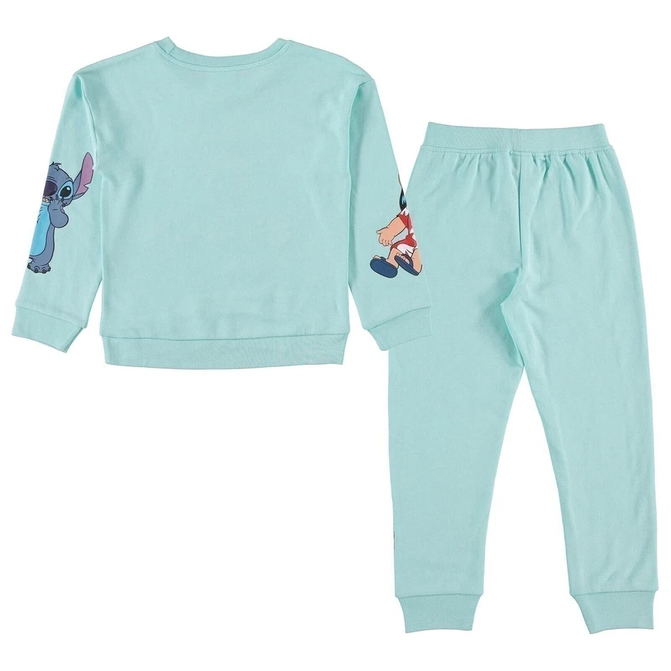 Conjunto de ropa Lilo & Stitch para niñas Disney - Sudadera con capucha y jogger Stitch Foto 3 de 4