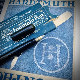 c.1925 L.C. HARDTMUTH 112 SAFETY XF 14K SUPER FLEX EF EBONITE VINTAGE PEN MINT