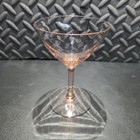 Vintage Pink Diamond Optic Champagne Glass