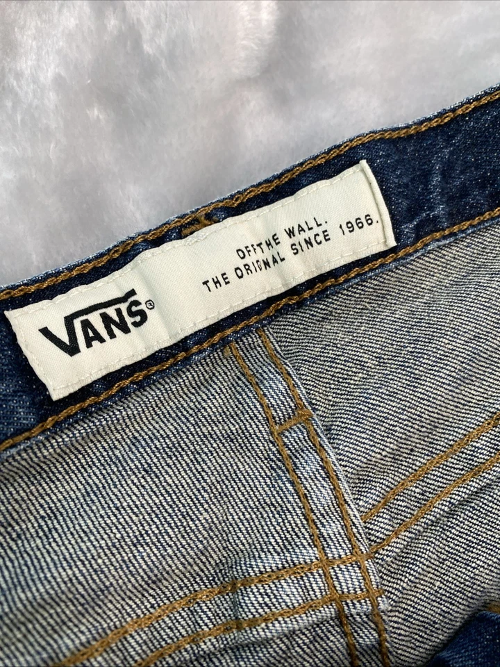 Vans Jeans Mens 30x30 Blue Denim V16 Slim Modern Fit Off The Wall Style Casual - Image 4 of 4