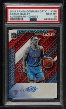 2019 Donruss Optic Signature Series Choice Prizm Darius Bazley PSA 10 Auto 01nw